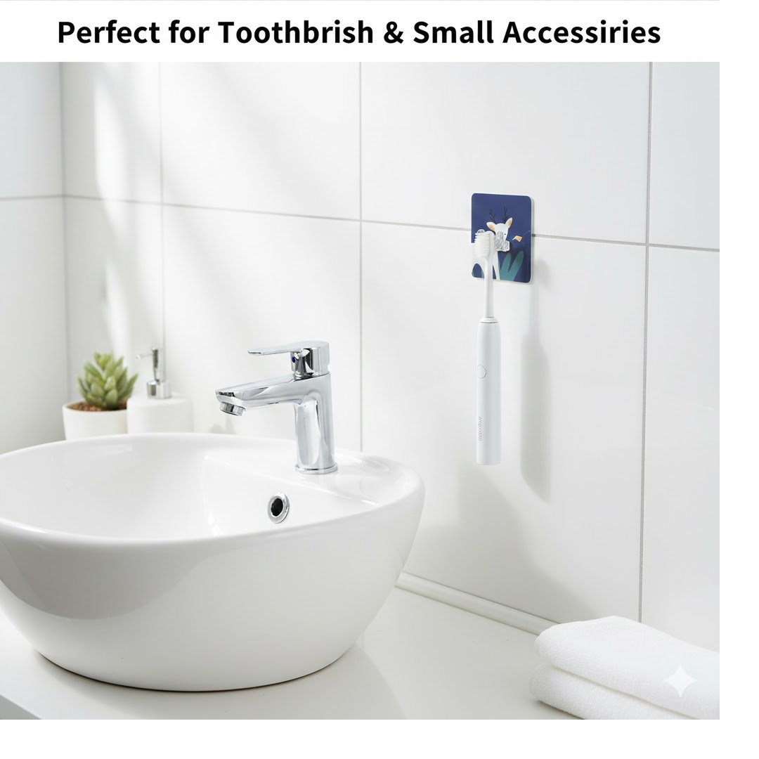 Reusable Self-Adhesive Wall Hook – Drill-Free, Waterproof