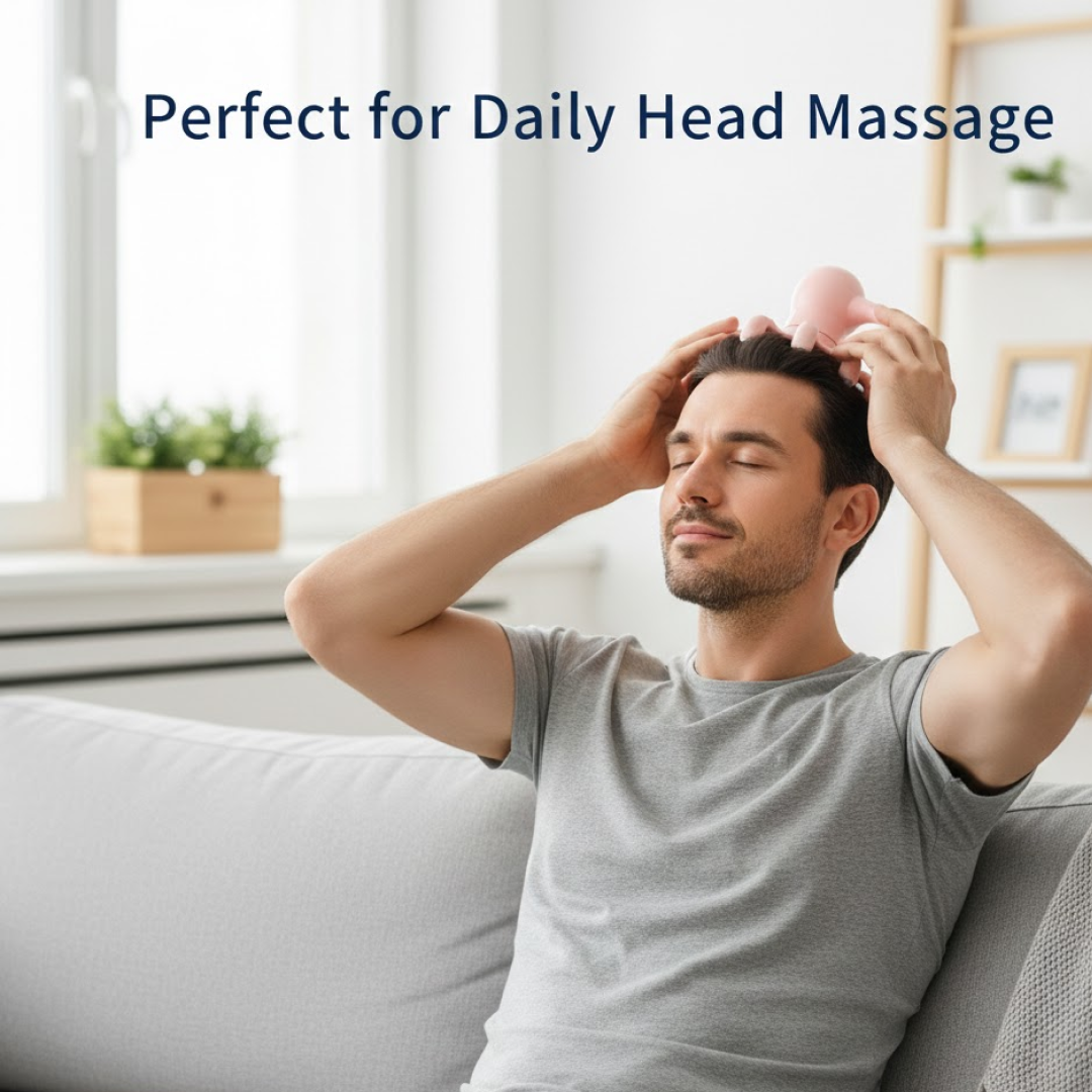 Octopus Head Massager – Ergonomic Stress Relief Tool