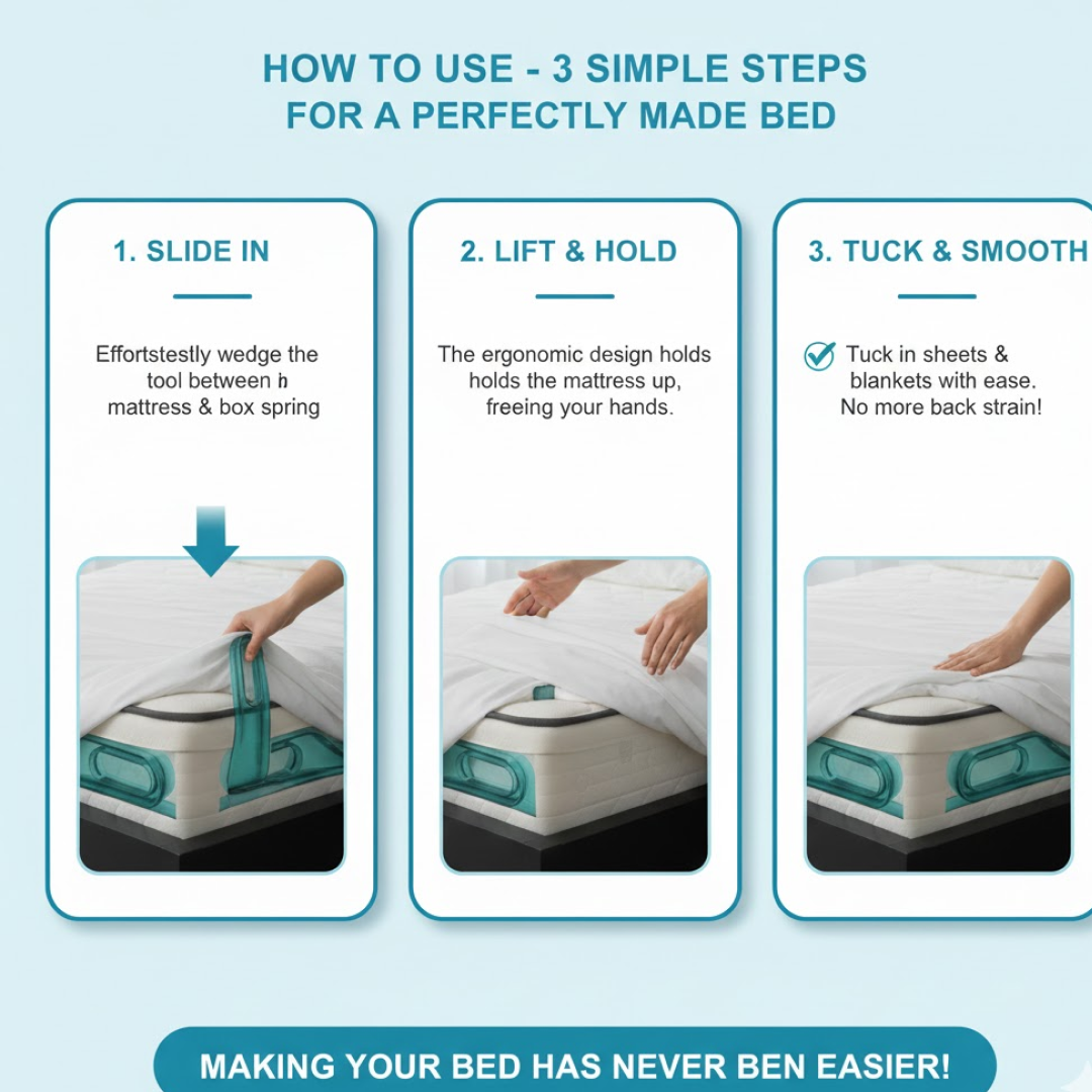 Ergonomic Mattress Lifter Tool – Bed Making Helper
