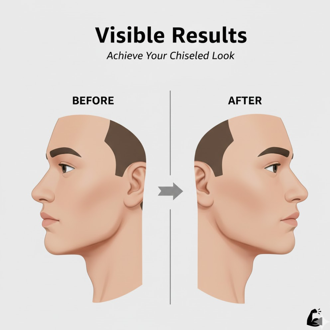Jawline Exerciser – Dark Blue for Sculpting & Defining Jaw