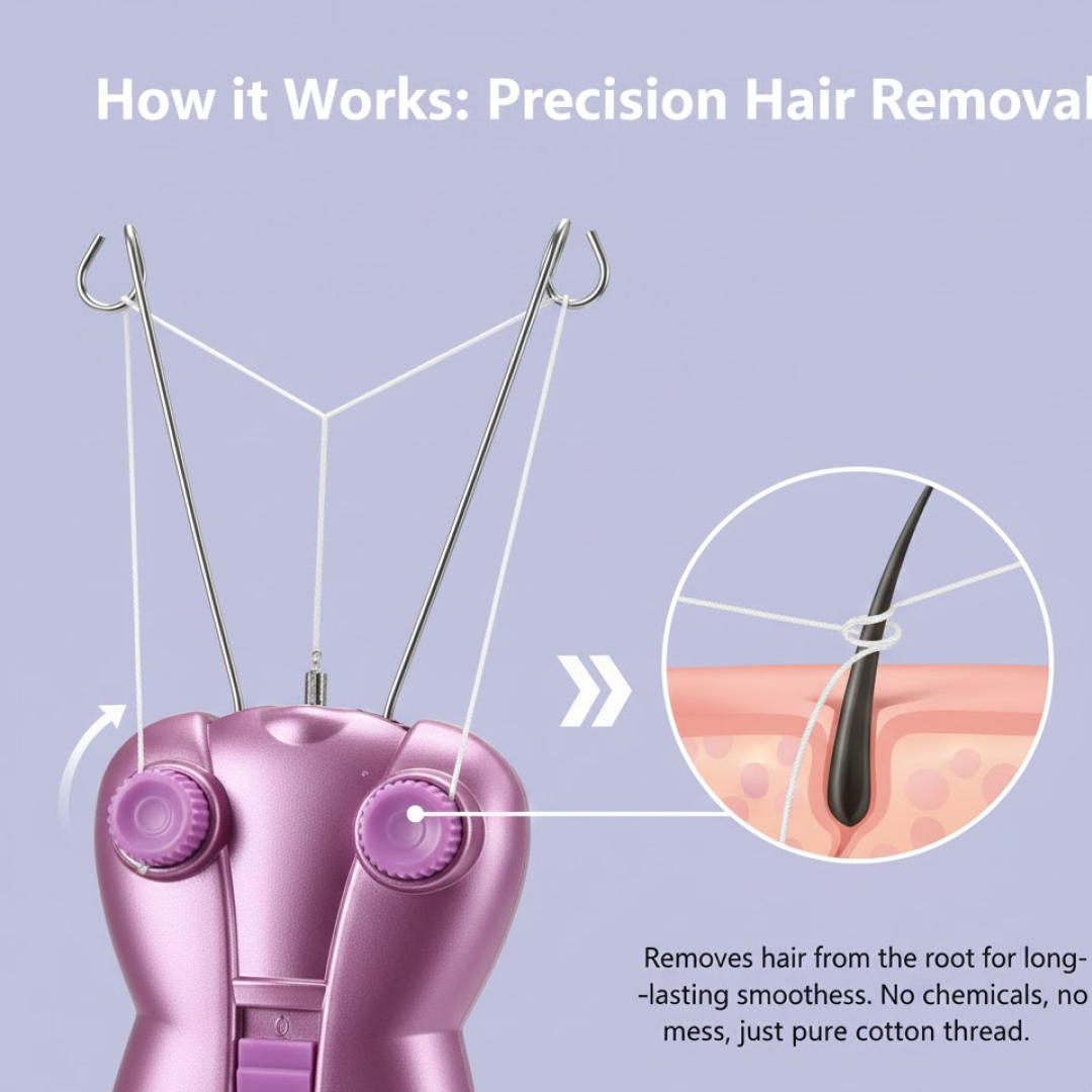 Electric Facial Hair Remover – Gentle & Smooth Skin | Velvet Wellness
