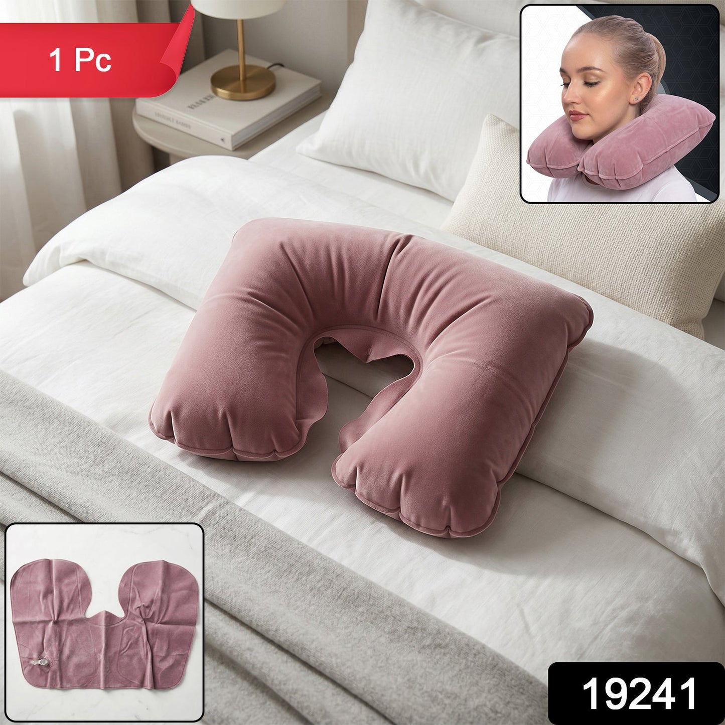 U-Shaped Travel Neck Pillow – Ergonomic Soft Foam Support for Comfort