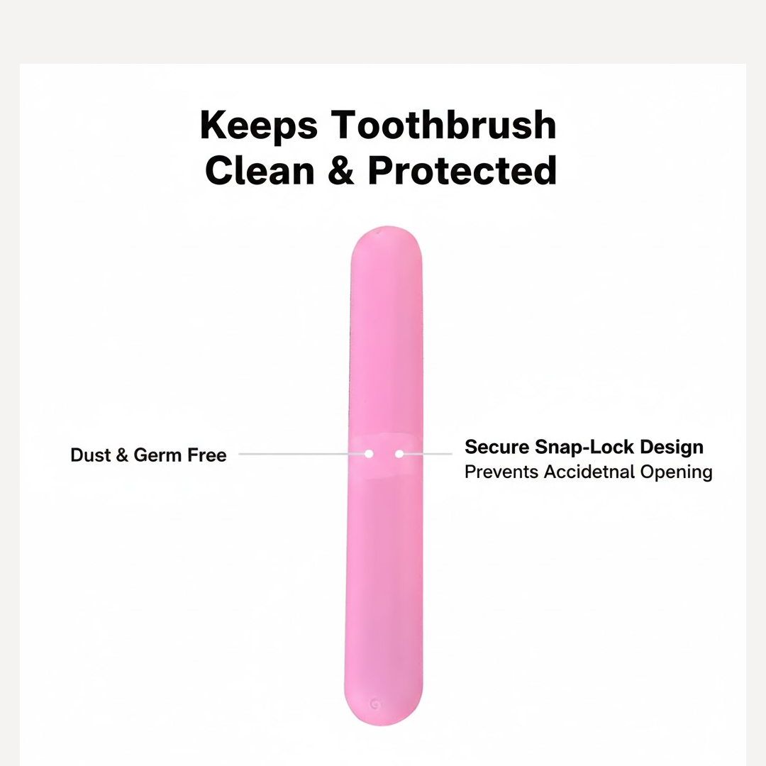 Toothbrush Travel Case – Hygienic Plastic Holder