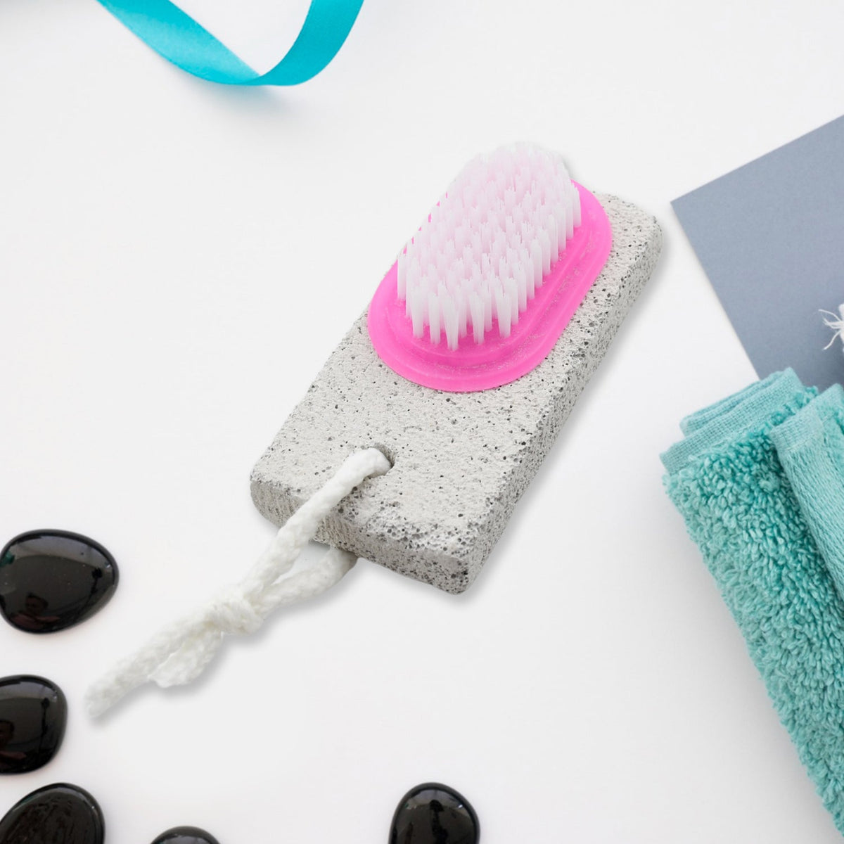 Pumice Stone Foot Scrubber – Dual-Action Brush