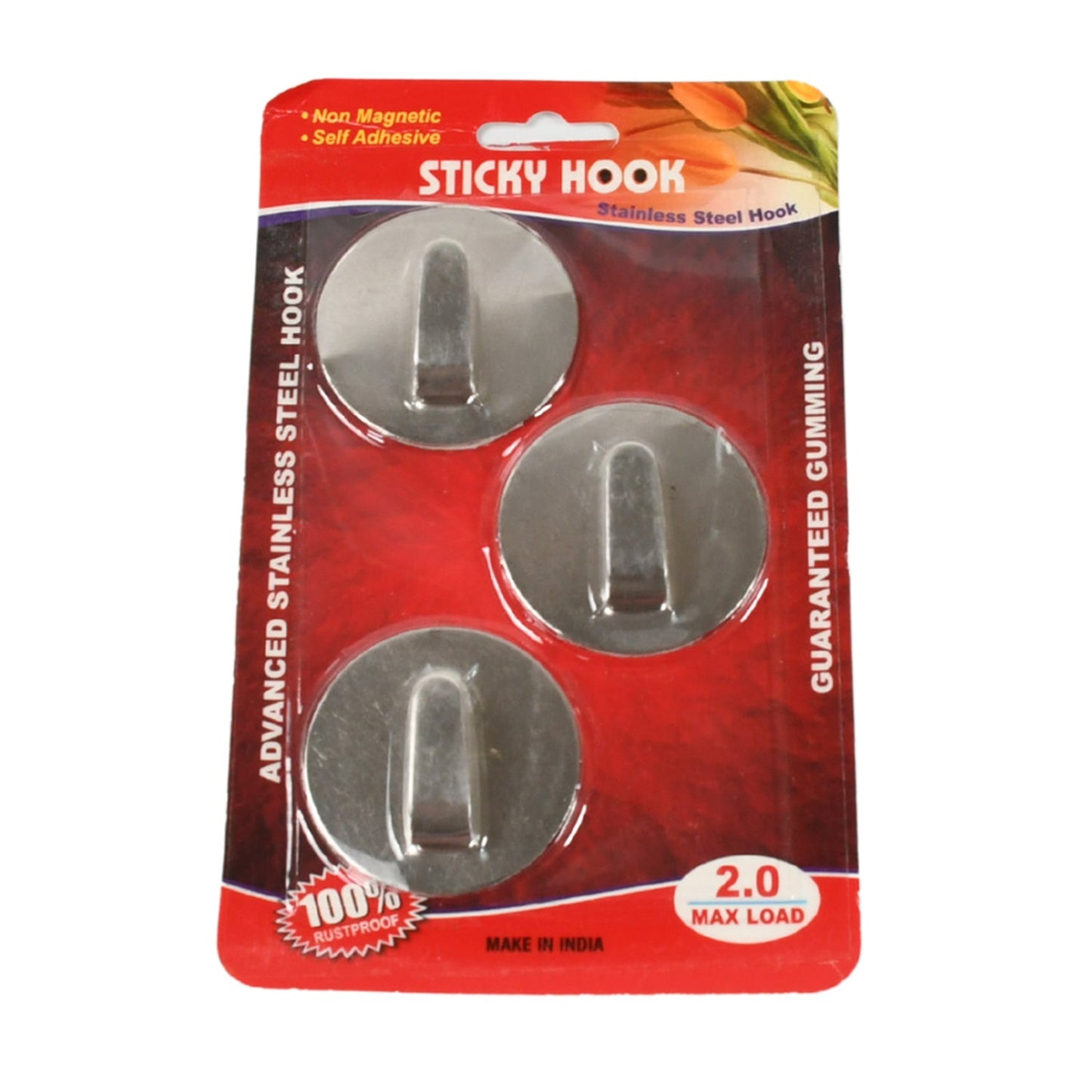 Heavy-Duty Self-Adhesive Hooks – Steel Wall Hangers