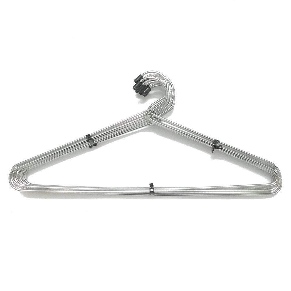 Ergonomic Stainless Steel Cloth Hanger (Set of 12) – Durable