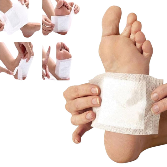Detox Foot Pads with Ginger & Salt – 10 Pcs