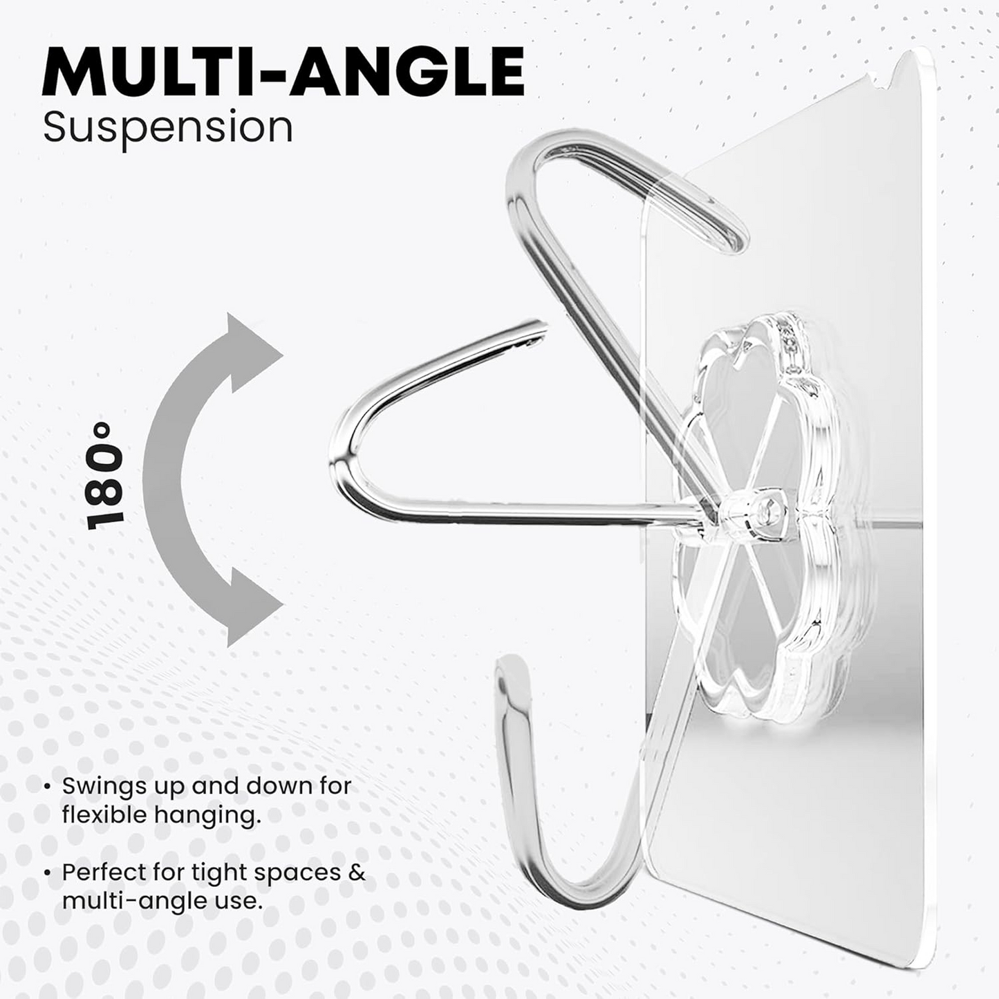 Stainless Steel Adhesive Hooks – Waterproof & Rustproof