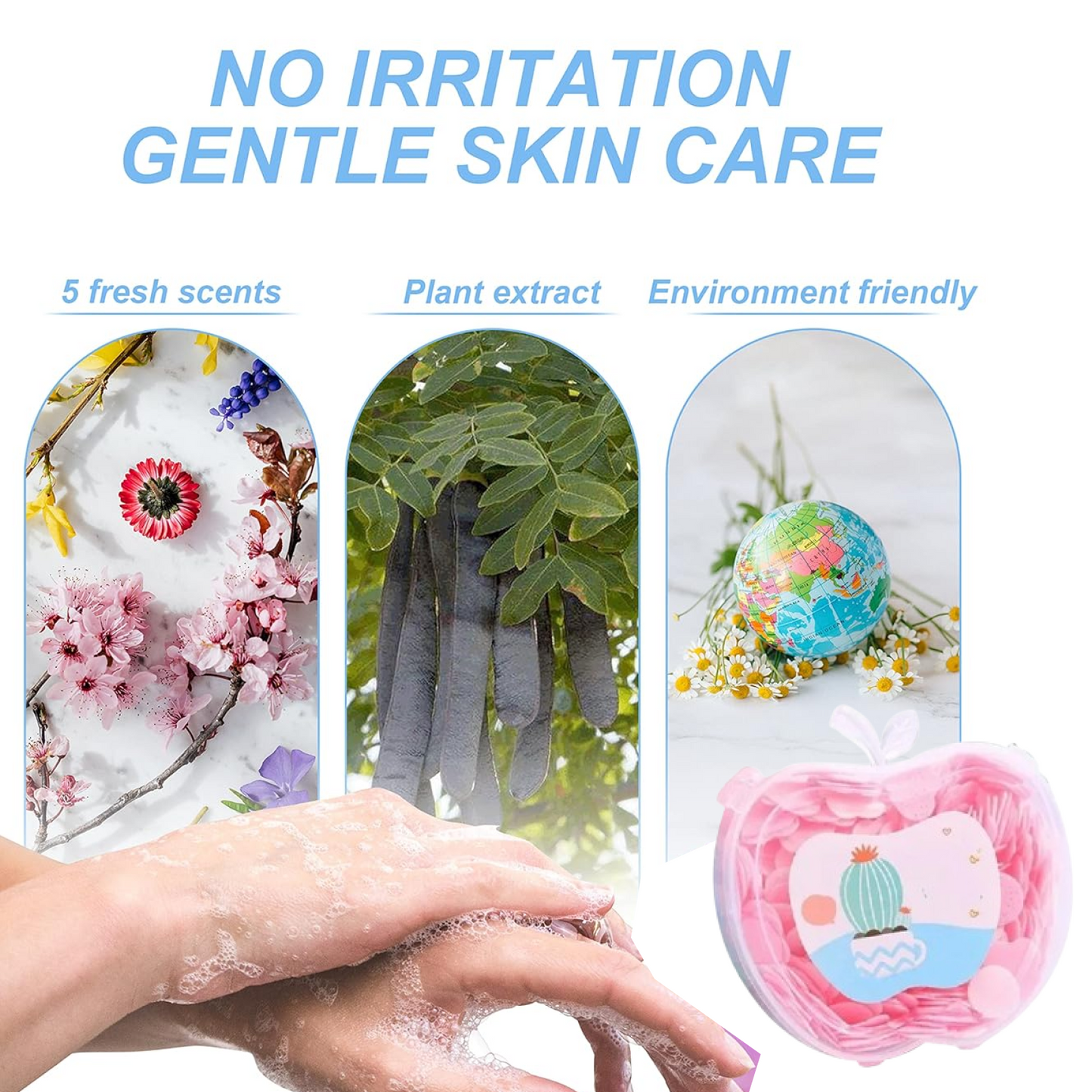 Paper Soap Sheets – Portable Hand & Face Wash | VelvetBubbles