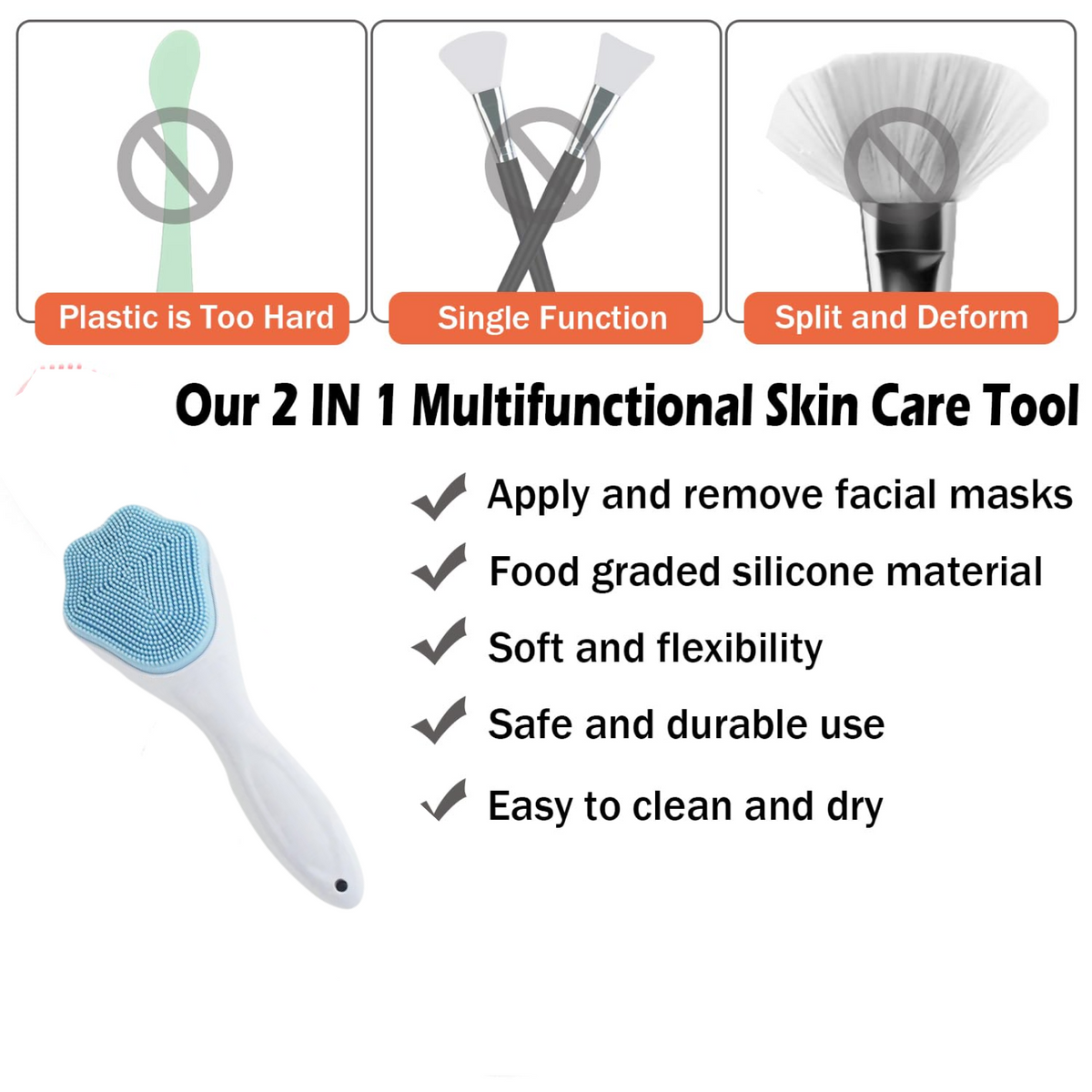 Silicone Face Scrubber – Gentle Exfoliation & Cleansing