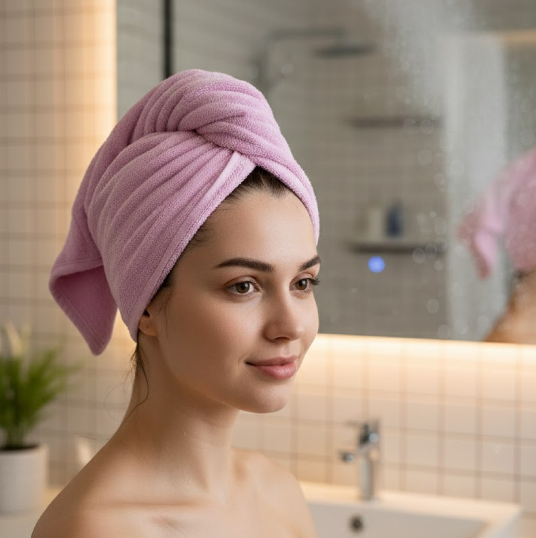 Microfiber Hair Drying Towel – Super Absorbent & Quick Dry | VelvaBloom