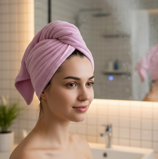 Microfiber Hair Drying Towel – Super Absorbent & Quick Dry