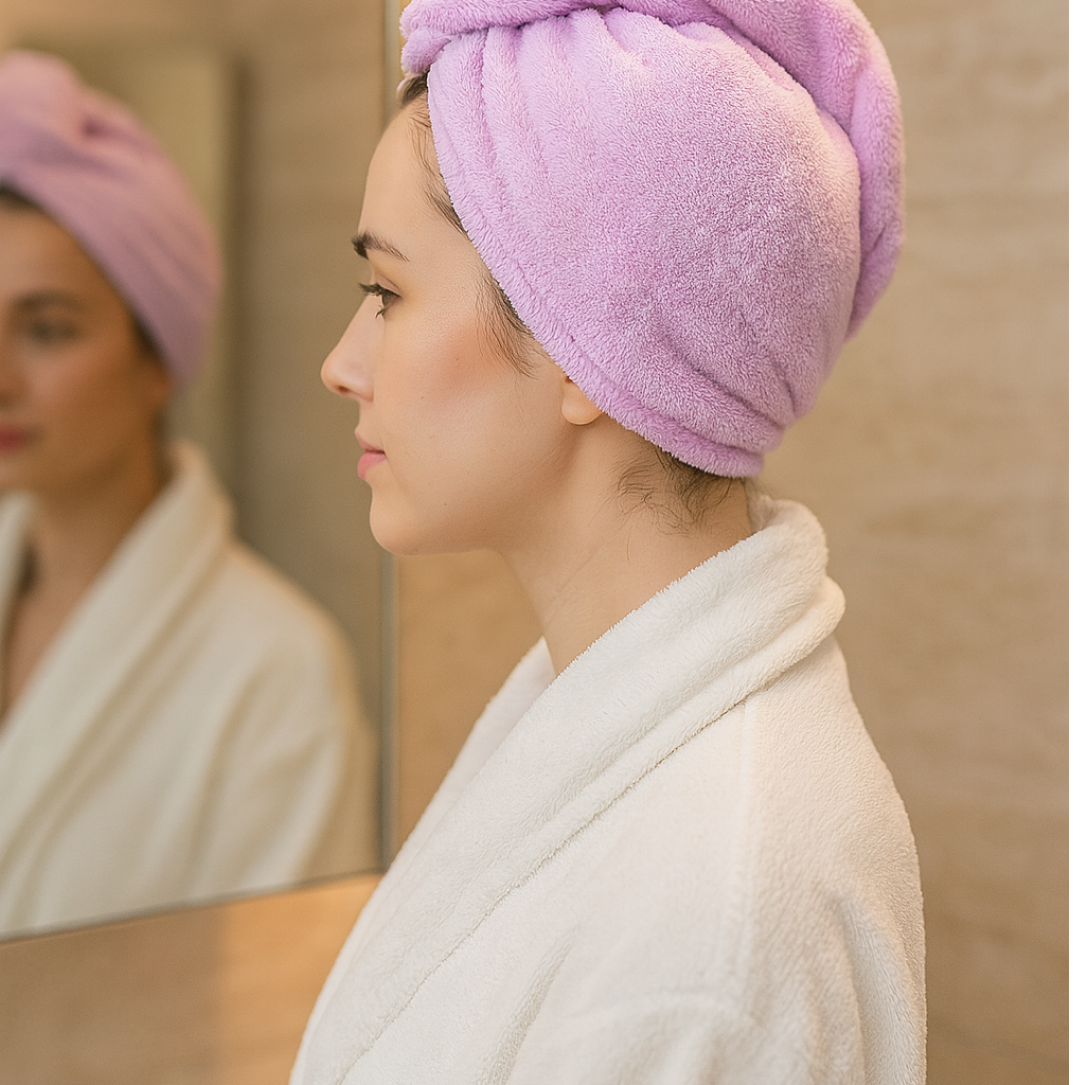 Microfiber Hair Drying Towel – Super Absorbent & Quick Dry