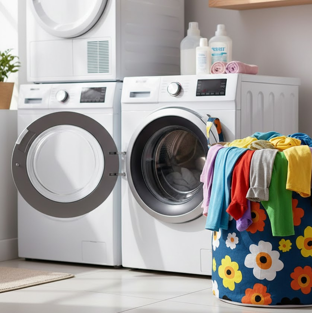 Space-Saving Canvas Laundry Bag for Home & Toy Storage