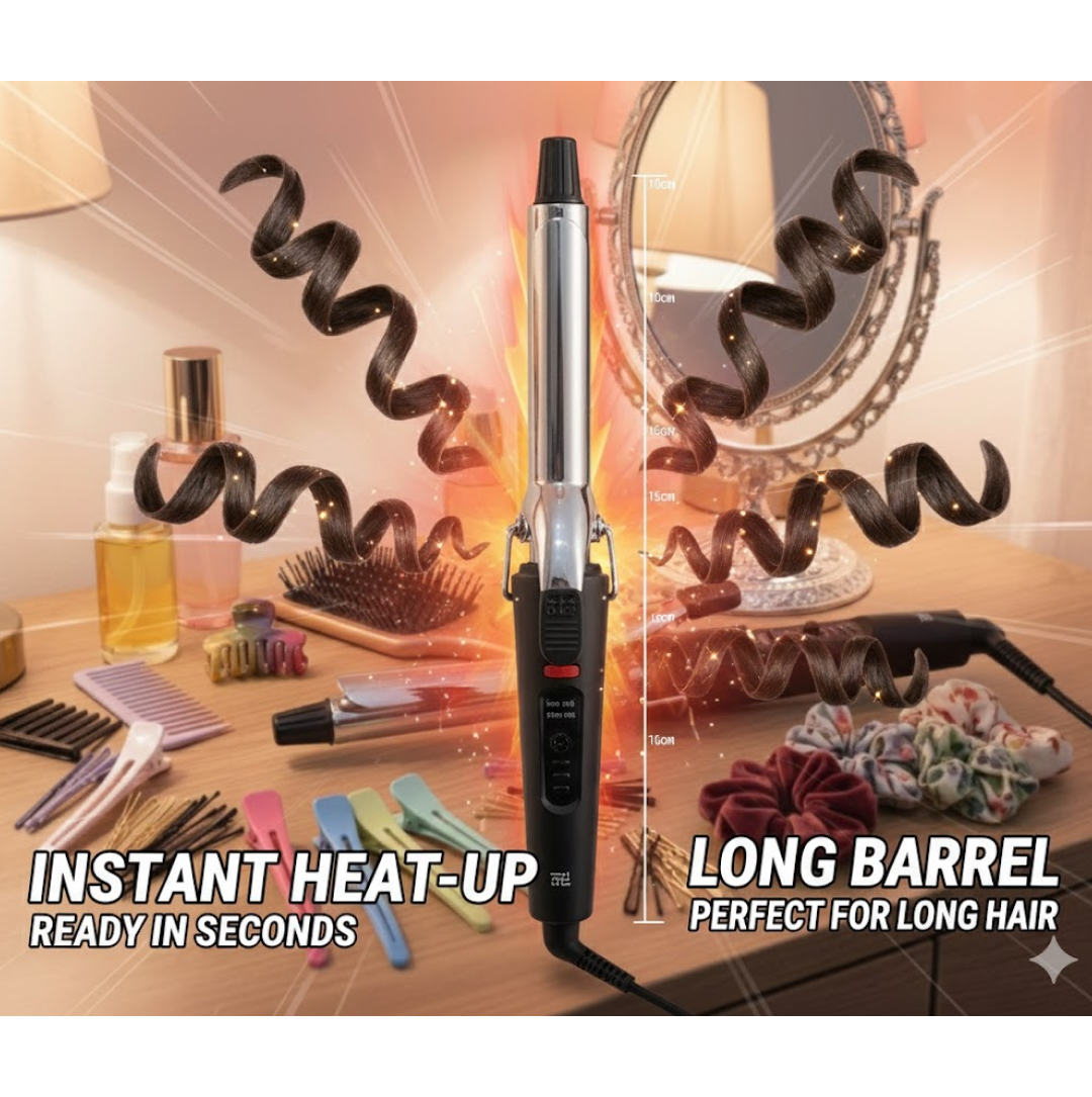 Hair Curling Iron – Professional Stylish Curls | Calm & Curl