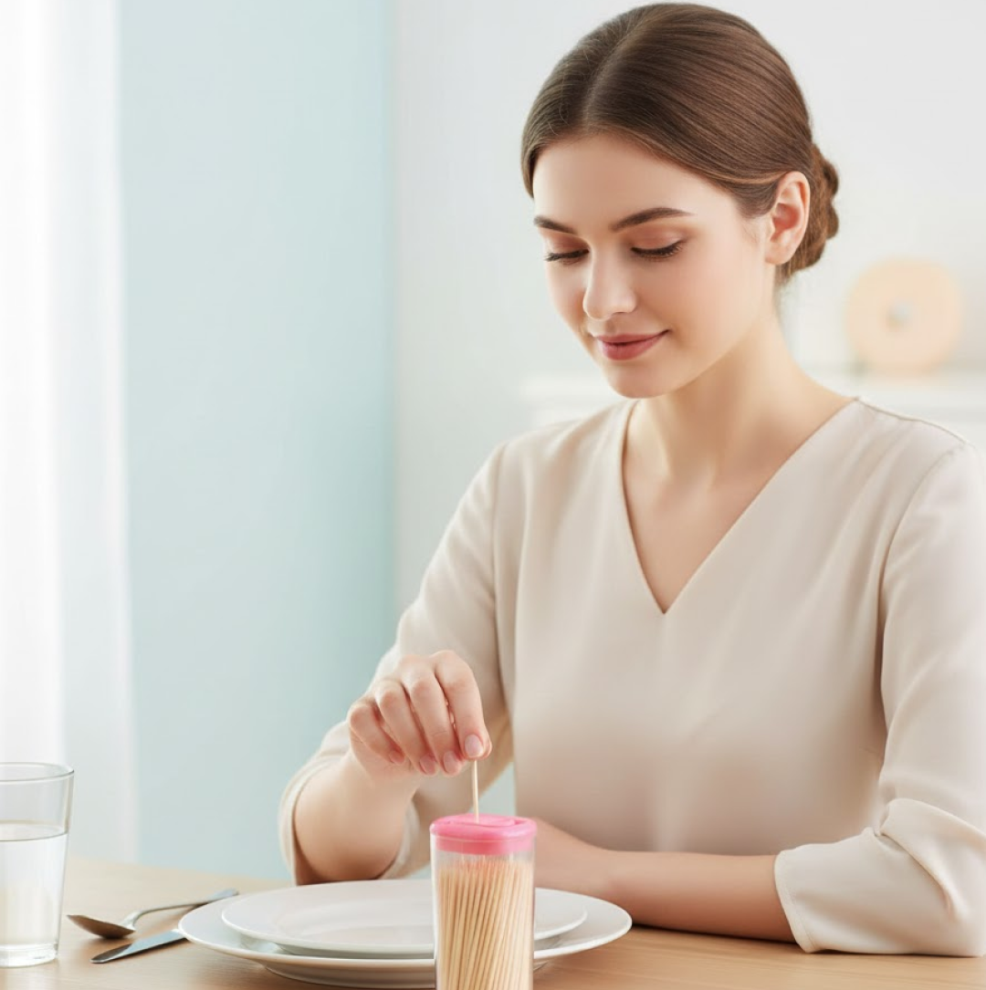 Bamboo Toothpicks – Eco-Friendly Reusable Dispenser Box | Organivo