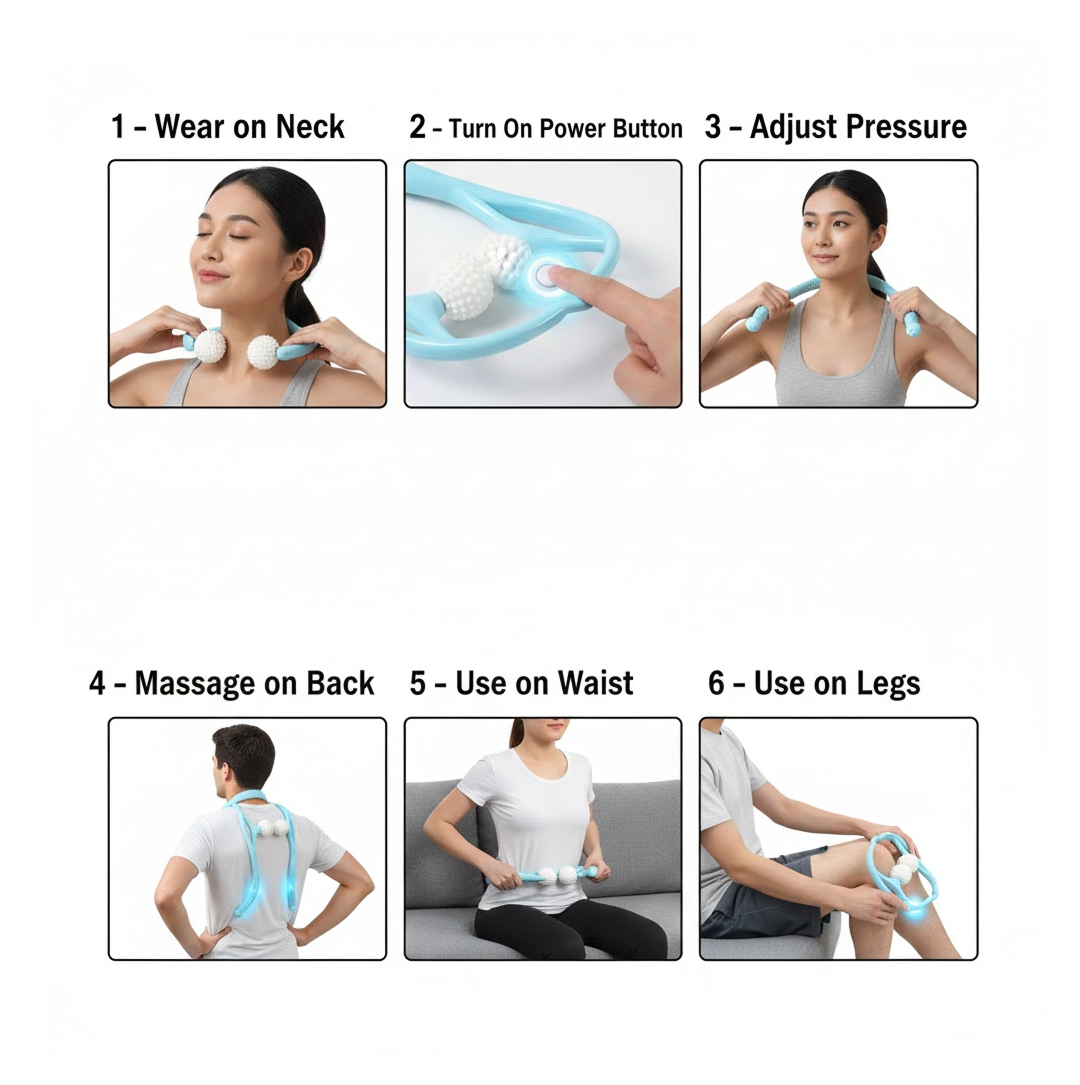 Portable Neck & Shoulder Massager – Pain Relief
