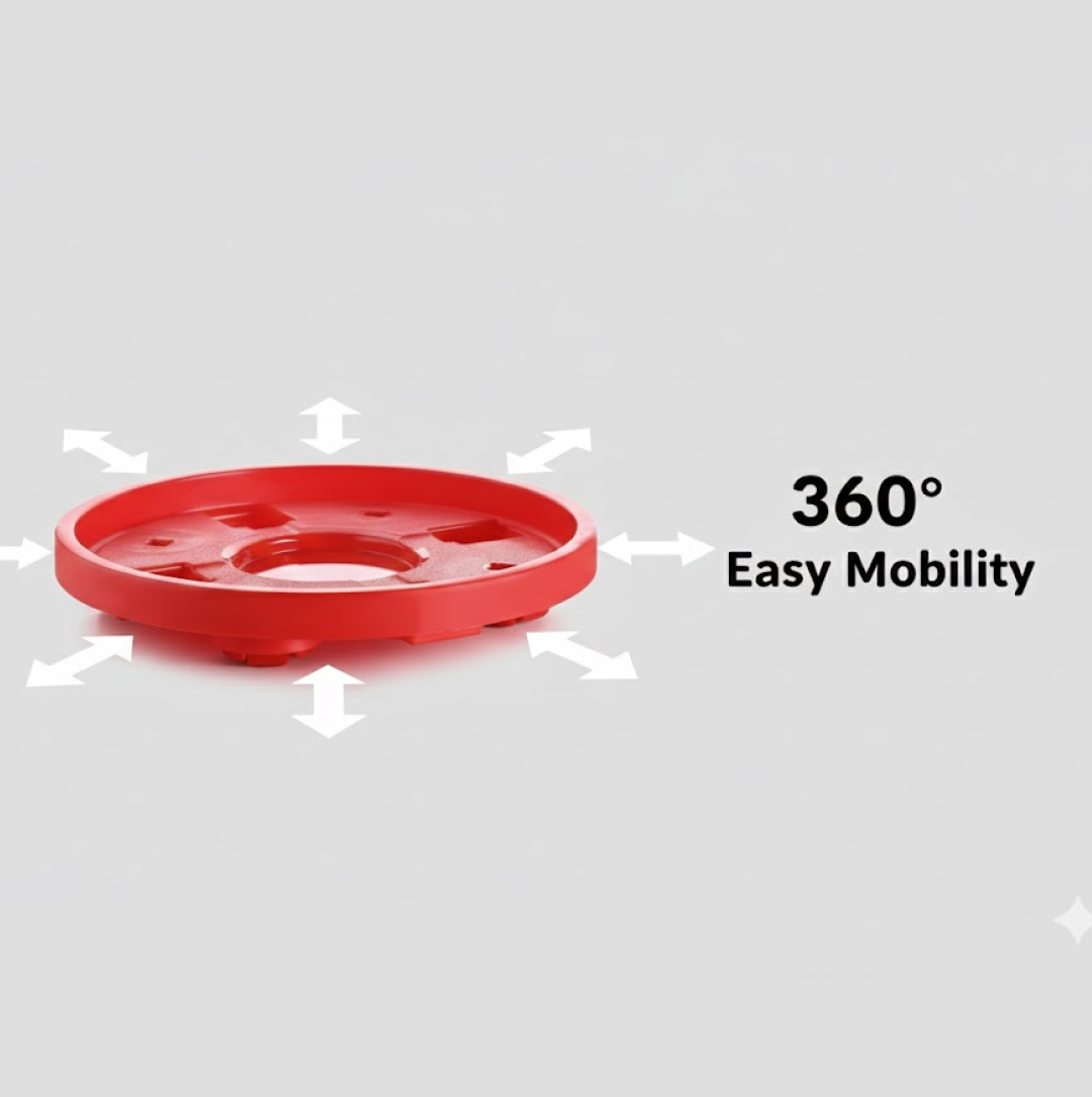 Premium-Finish Gas Cylinder Trolley – Movable Wheels - main product view
