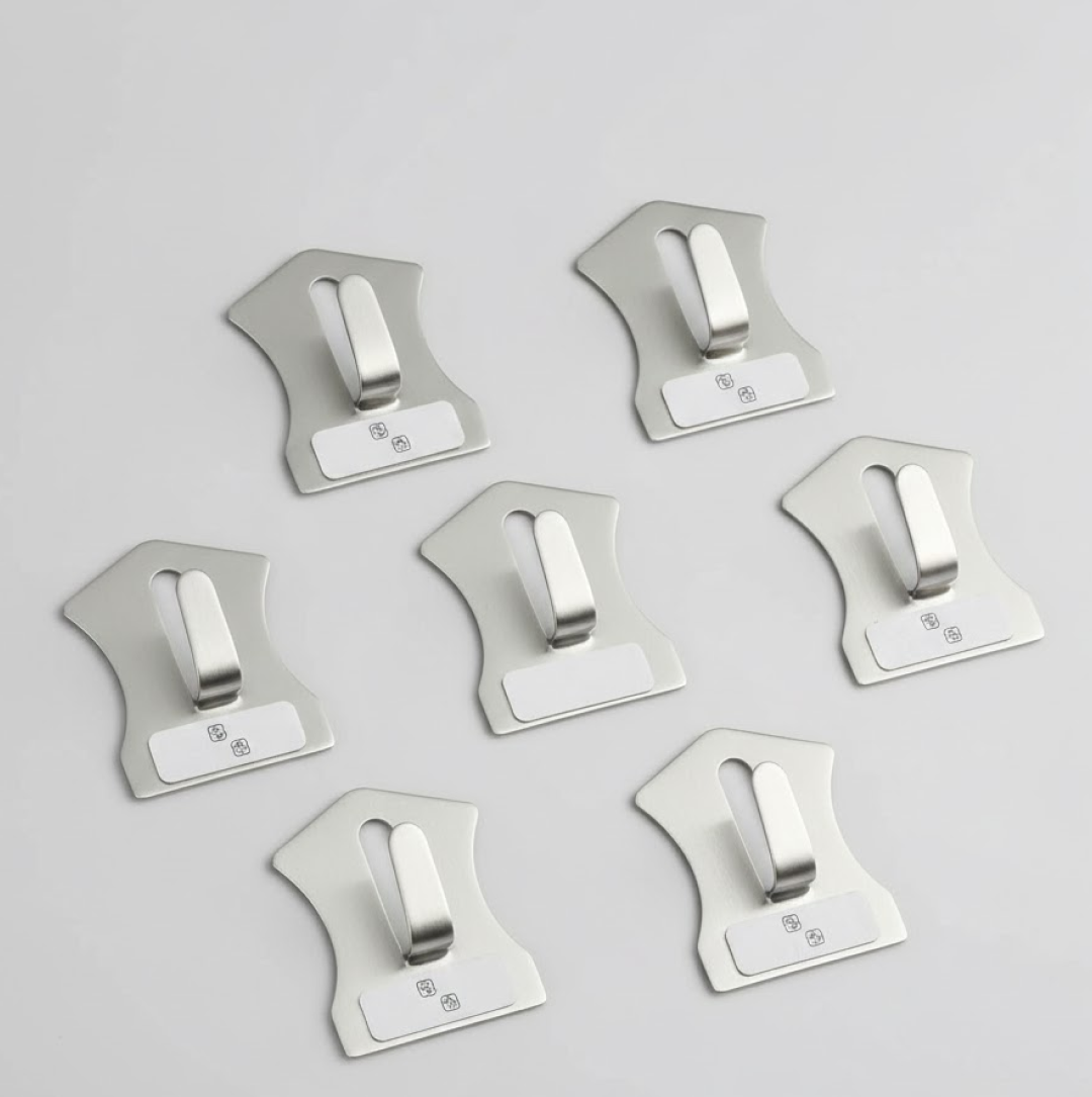 Heavy-Duty Stainless Steel Wall Hooks – Pc Set