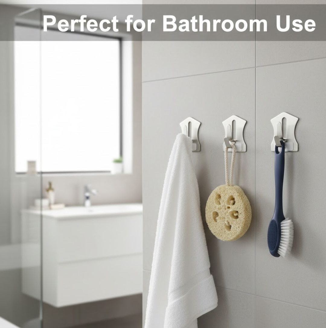 Heavy-Duty Stainless Steel Wall Hooks – Pc Set