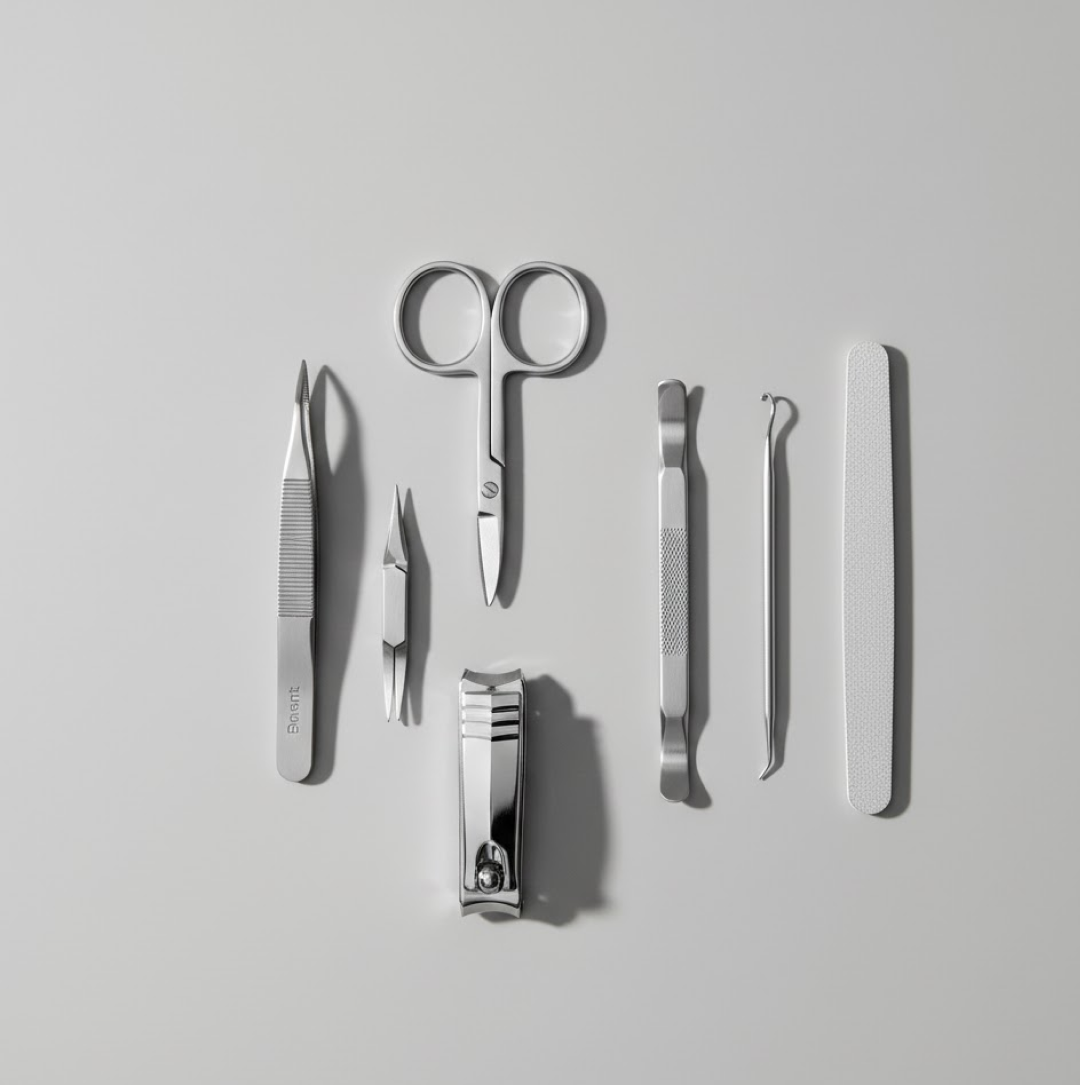 Nail Care Kit – 6-in-1 Stainless Steel Manicure Set | Velvet Wheels