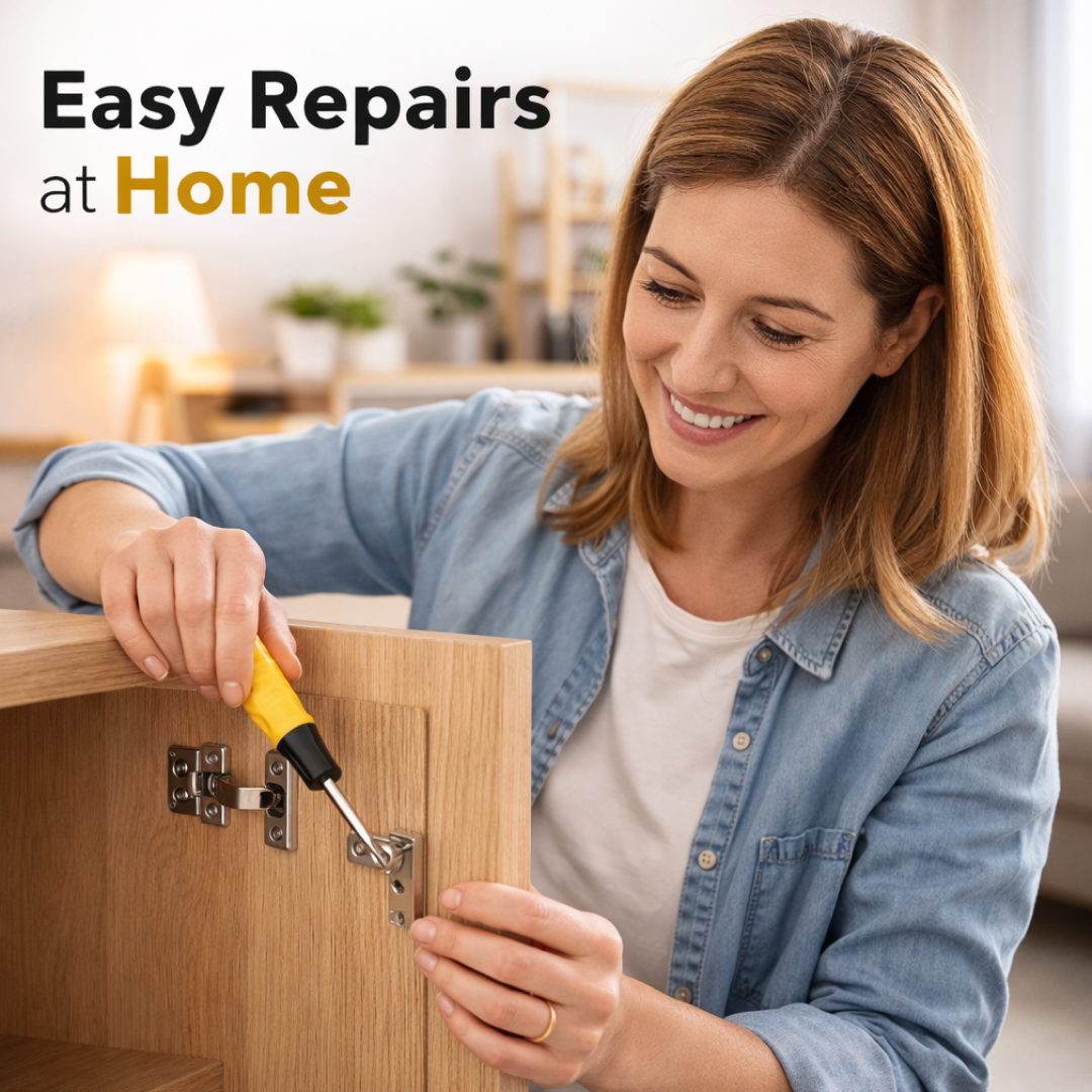 Close-up of the chrome-plated, corrosion-resistant bits of the XcelGrip screwdriver.