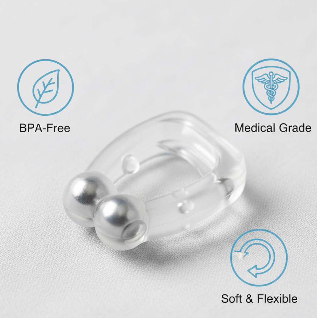 Anti-Snore Nose Clip – Silicone for Comfortable Sleep | AuriGlam