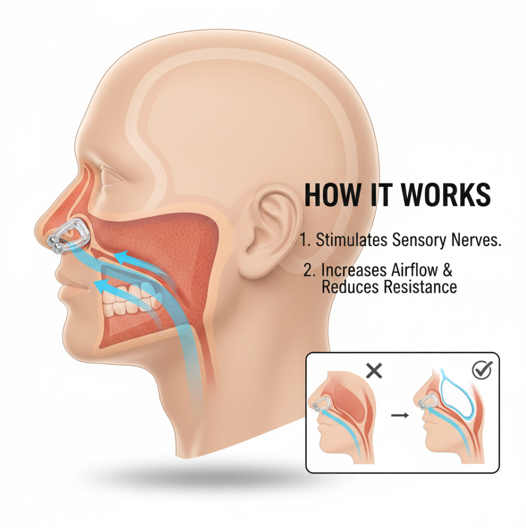Anti-Snore Nose Clip – Silicone for Comfortable Sleep | AuriGlam