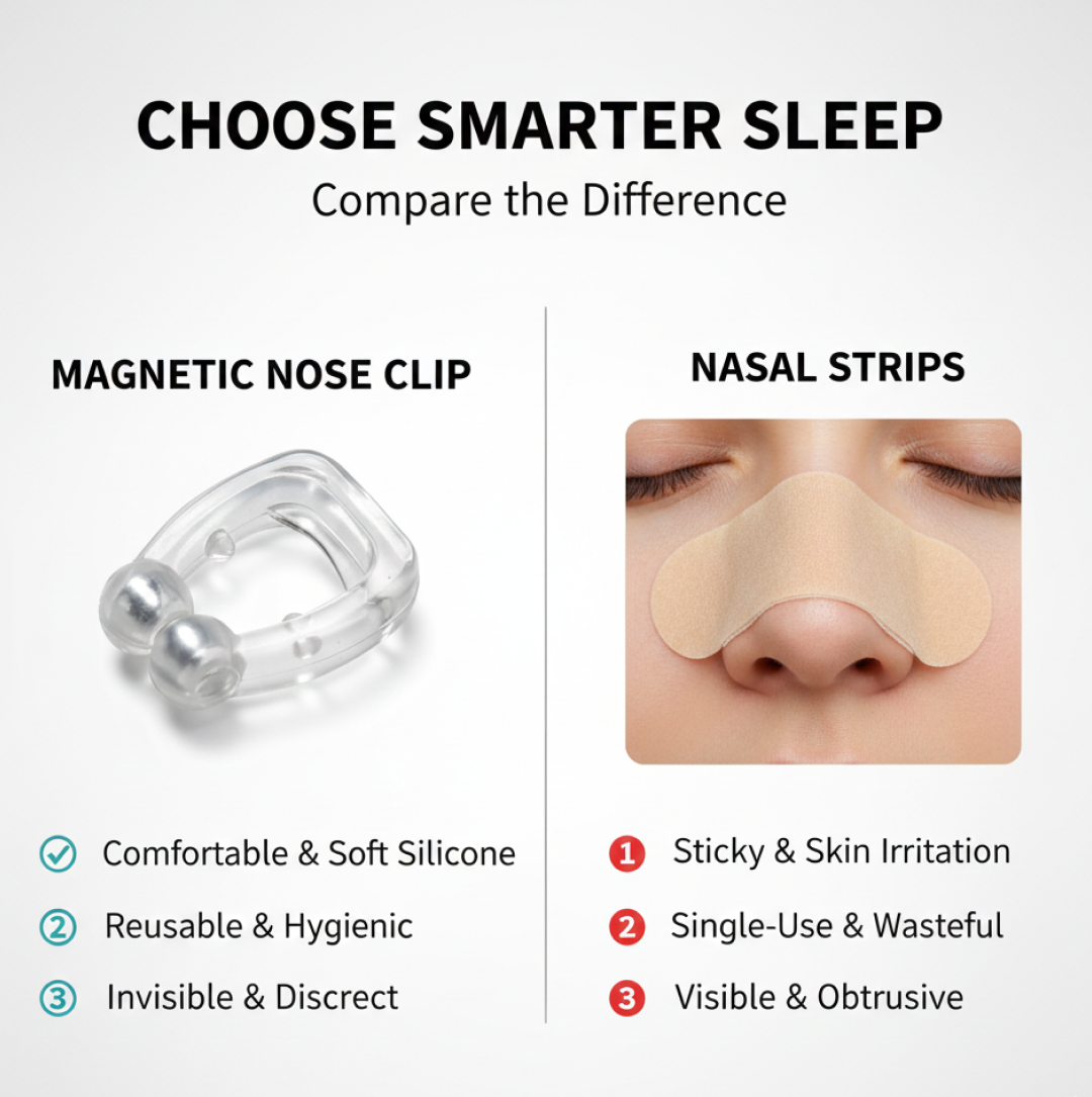 Anti-Snore Nose Clip – Silicone for Comfortable Sleep | AuriGlam
