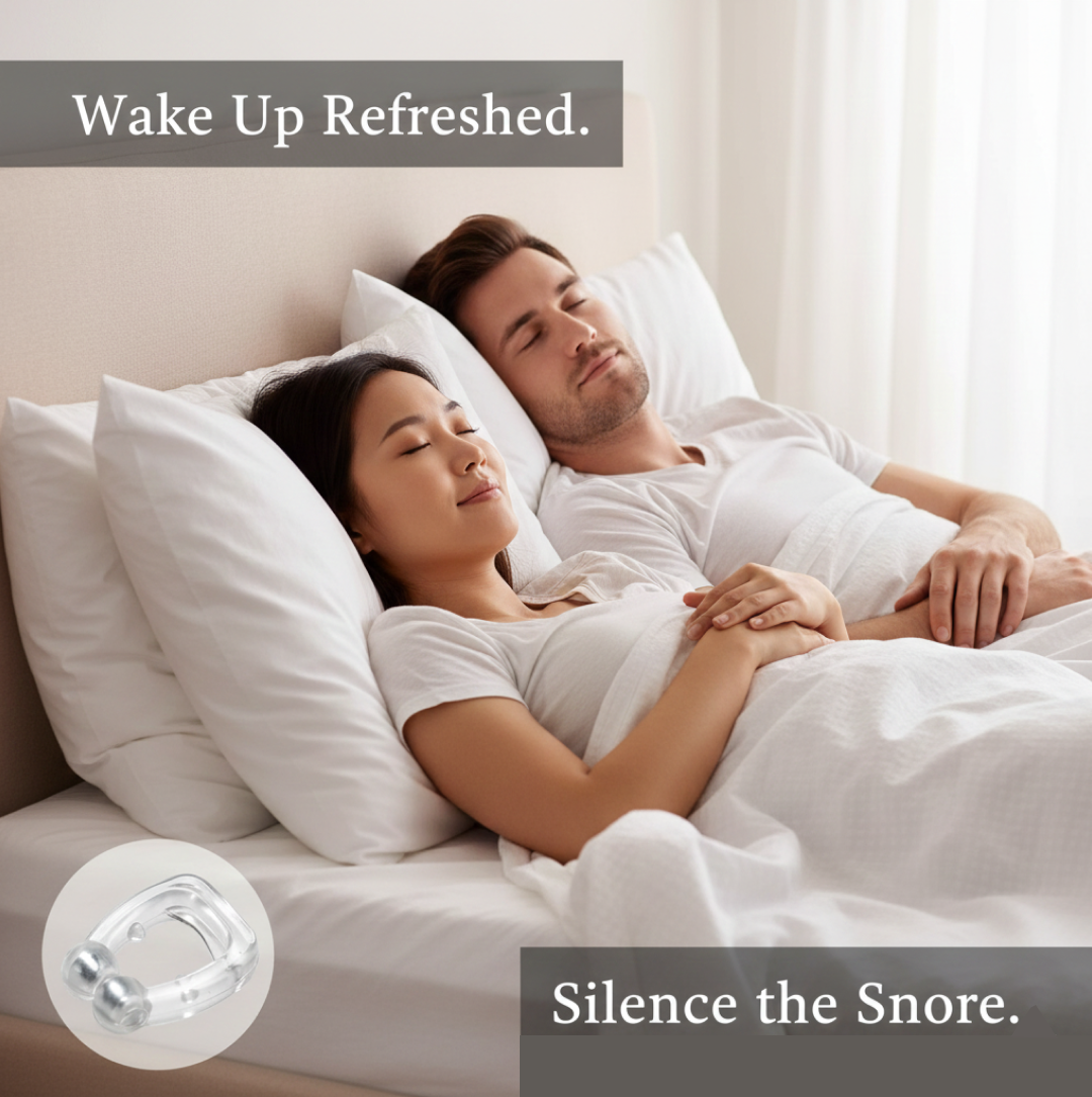Anti-Snore Nose Clip – Silicone for Comfortable Sleep | AuriGlam