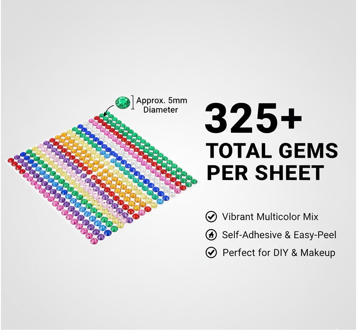 Crystal Stickers – Self-Adhesive for Art & Craft Projects | Craftily