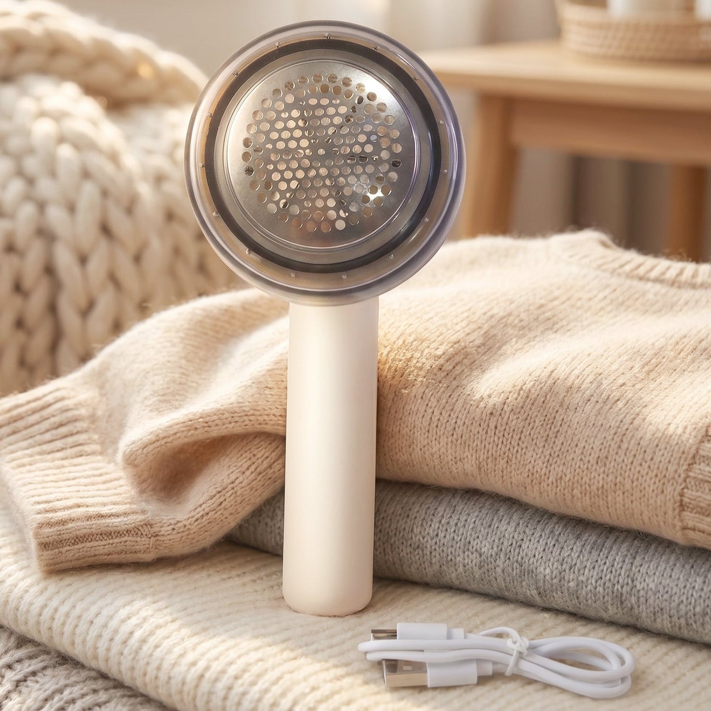 Travel-Ready Fabric Shaver – Effortless lint removal