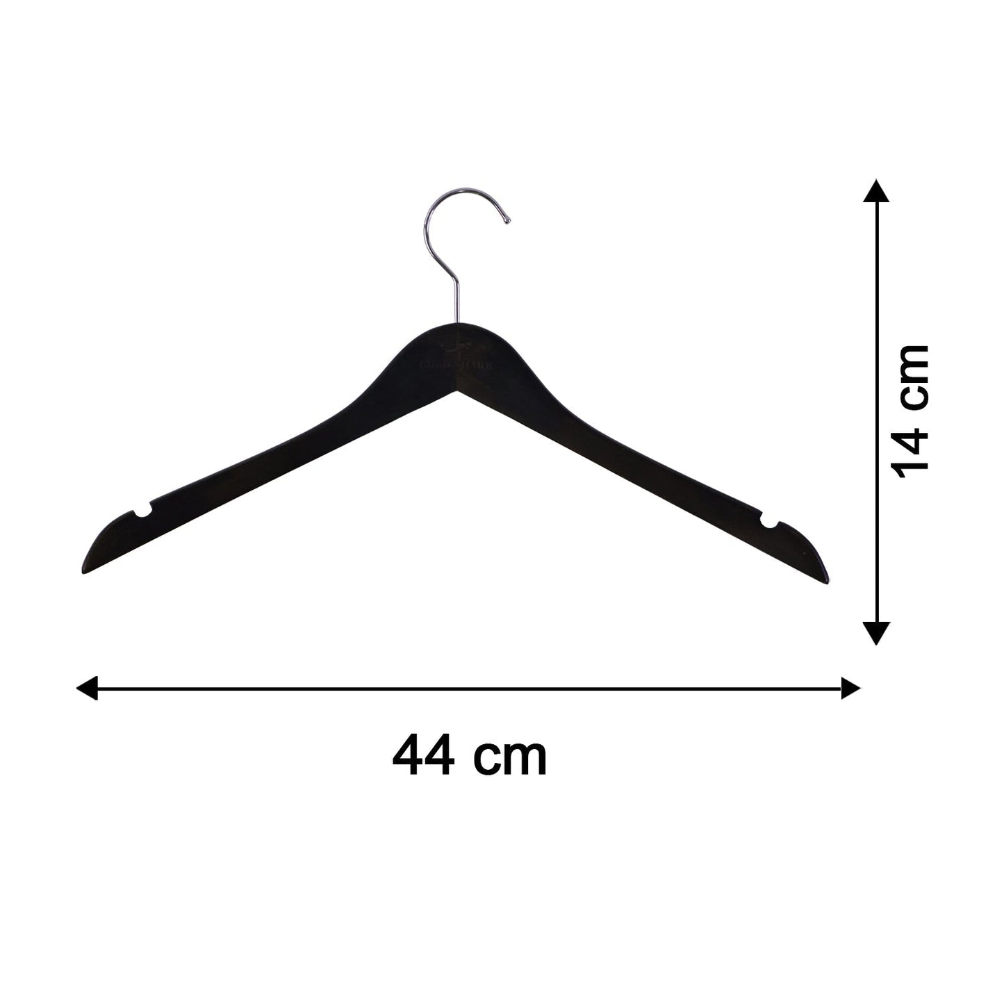 Ergonomic Premium Cloth Hanger – Durable with Metal Hook