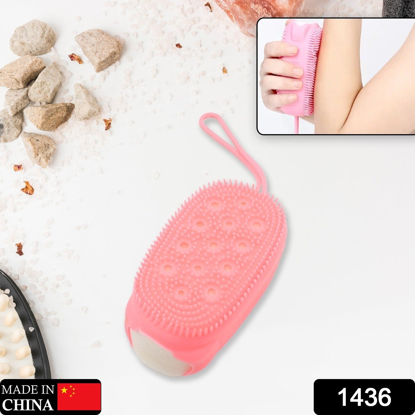 Silicone Bath Brush – Dual-Sided Body Scrubber | Velvet Wellness
