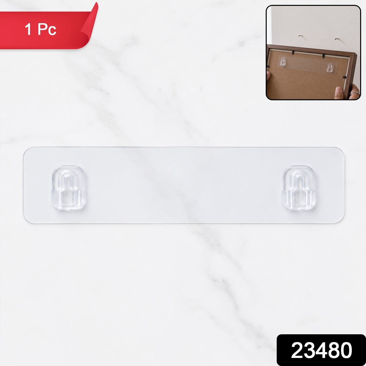 Adhesive Plastic Wall Hook – Strong & Waterproof for Home - main product view