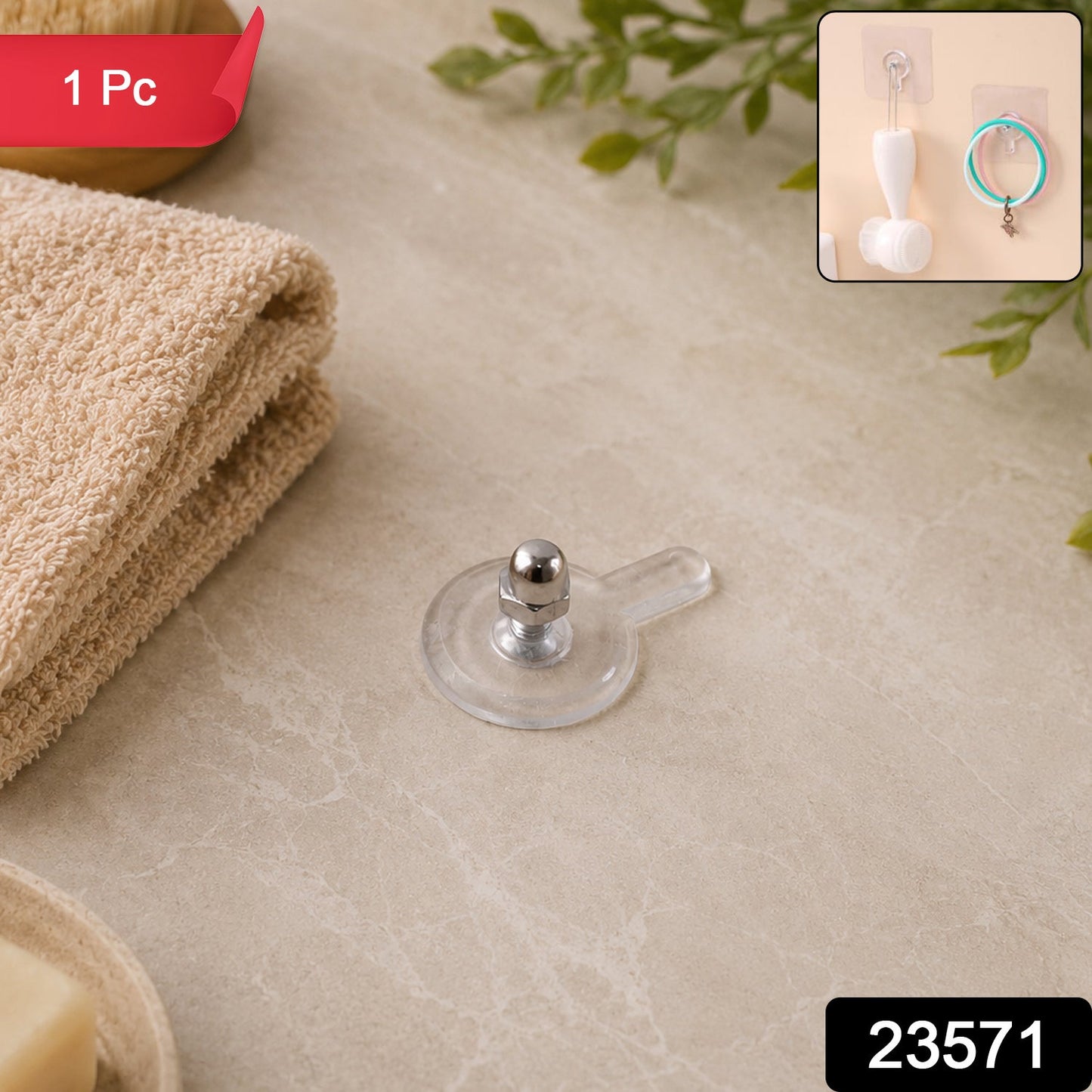 Self Adhesive Wall Hook – Damage-Free Magnetic Hanging - main product view