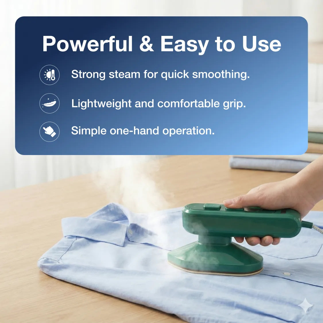 All-in-One Portable Steam Iron – Travel Garment Steamer - main product view