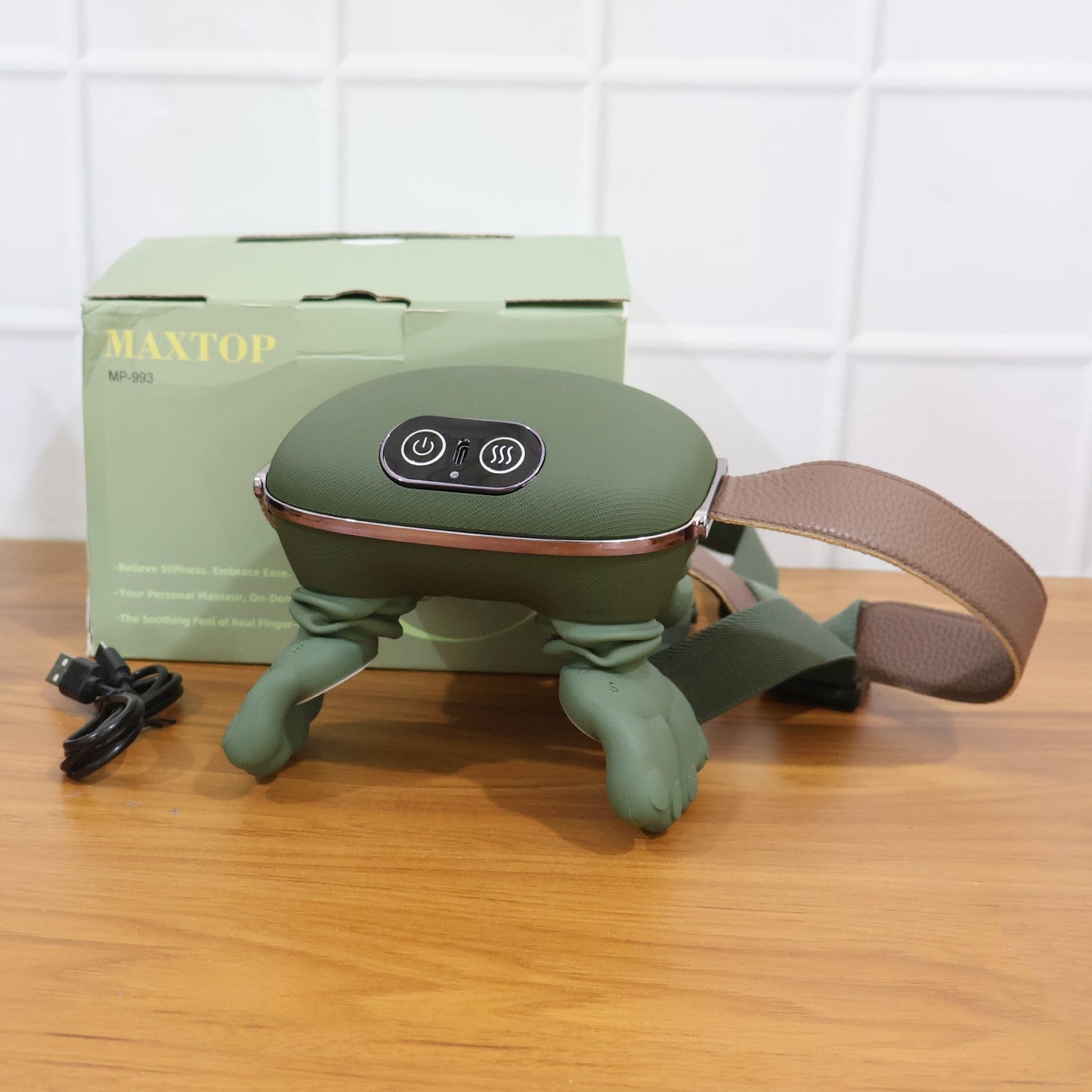 Neck & Shoulder Massager – Rechargeable Kneading with Heat Therapy