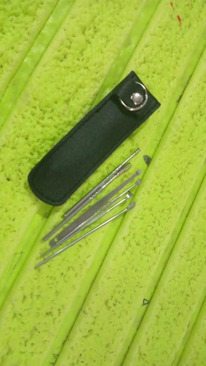 Ear Wax Cleaner Kit – 6-in-1 Reusable Tools with Pouch |