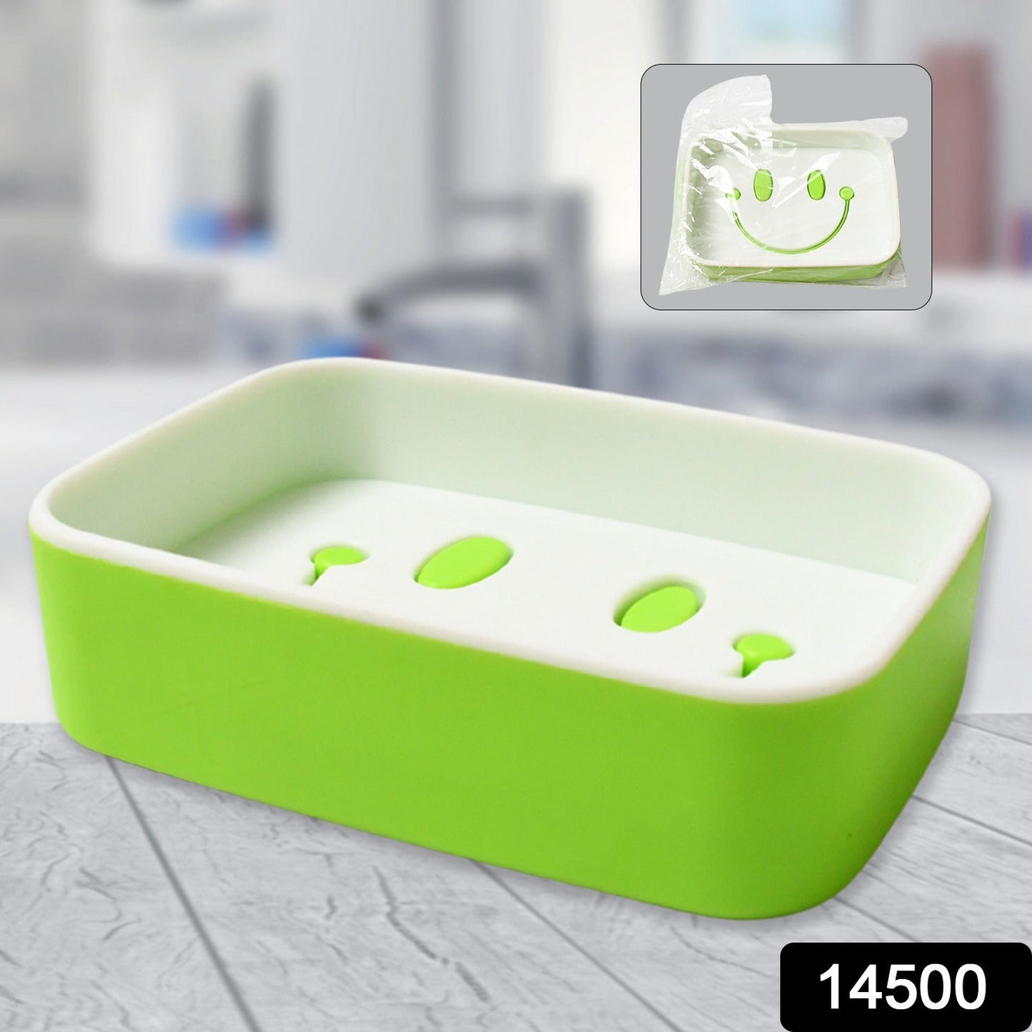 Portable Travel Soap Dish Box – Cute Smiley Face & Draining Design