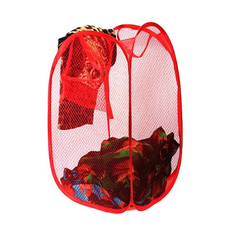 Space-Saving Laundry Hamper – Ventilated Mesh Storage