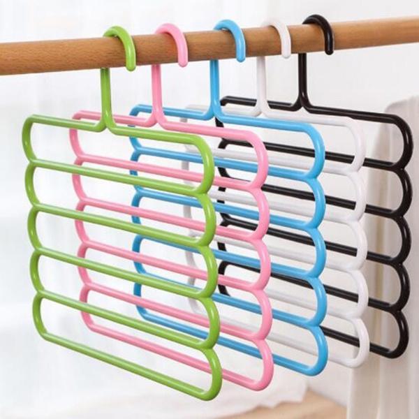 Space-Saving Hanger – 5-Layer Multipurpose Plastic