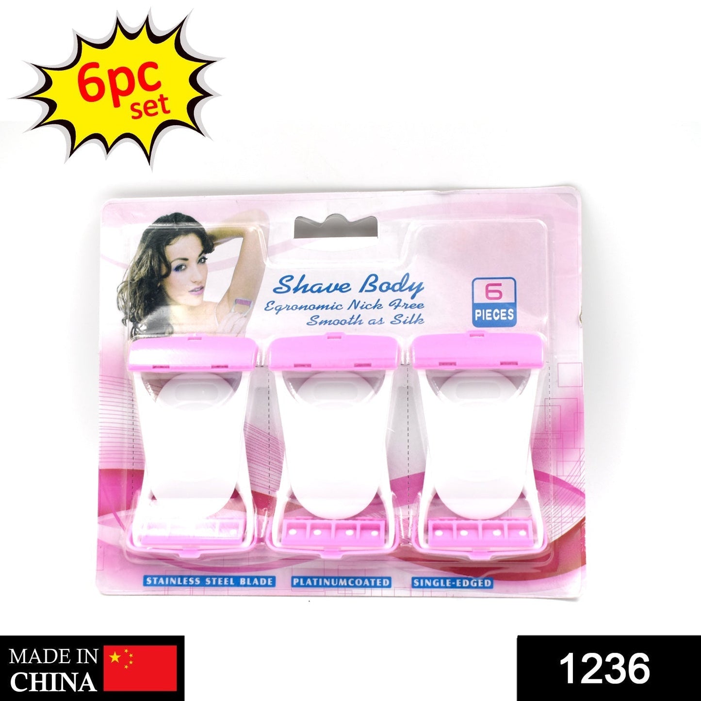 Disposable Body Razors for Women – Smooth Skin Pack of 6