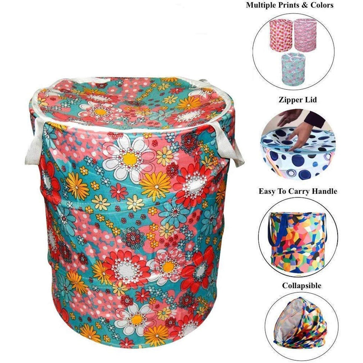 Space-Saving Canvas Laundry Bag for Home & Toy Storage - main product view