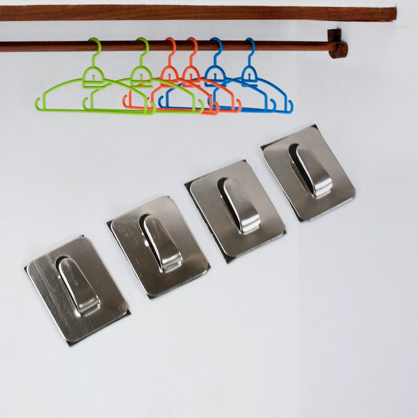 Heavy-Duty Self-Adhesive Wall Hooks – Steel