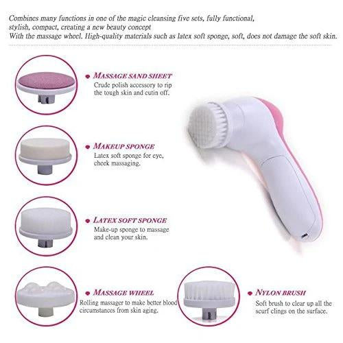 Facial Massager – 5-in-1 Body Cleanser & Exfoliator | VelvaBloom