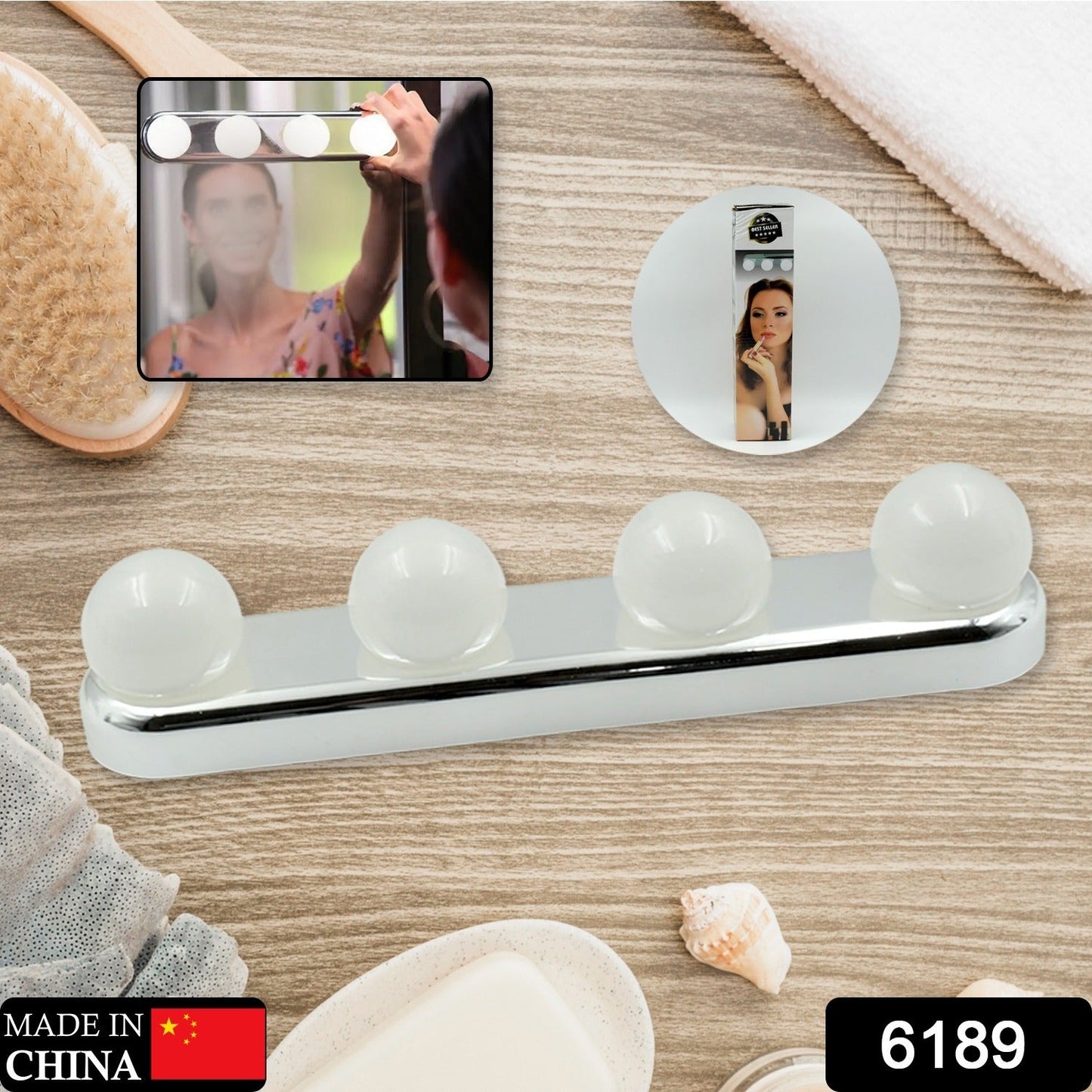 Portable Makeup Light – Battery-Powered LED Vanity Mirror | Indo Glow