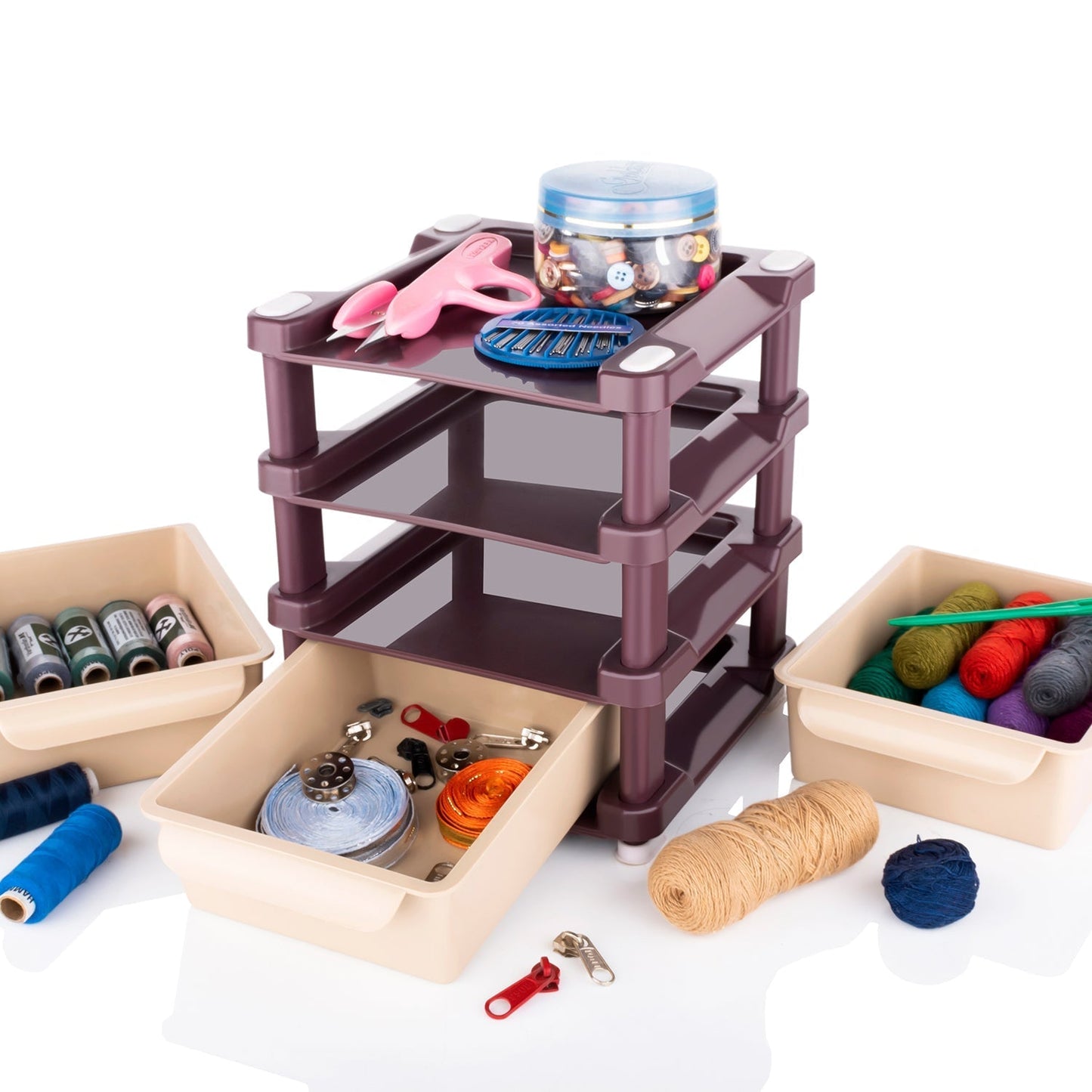Stay Organized Makeup Organizer Drawer – 3-Layer Compact