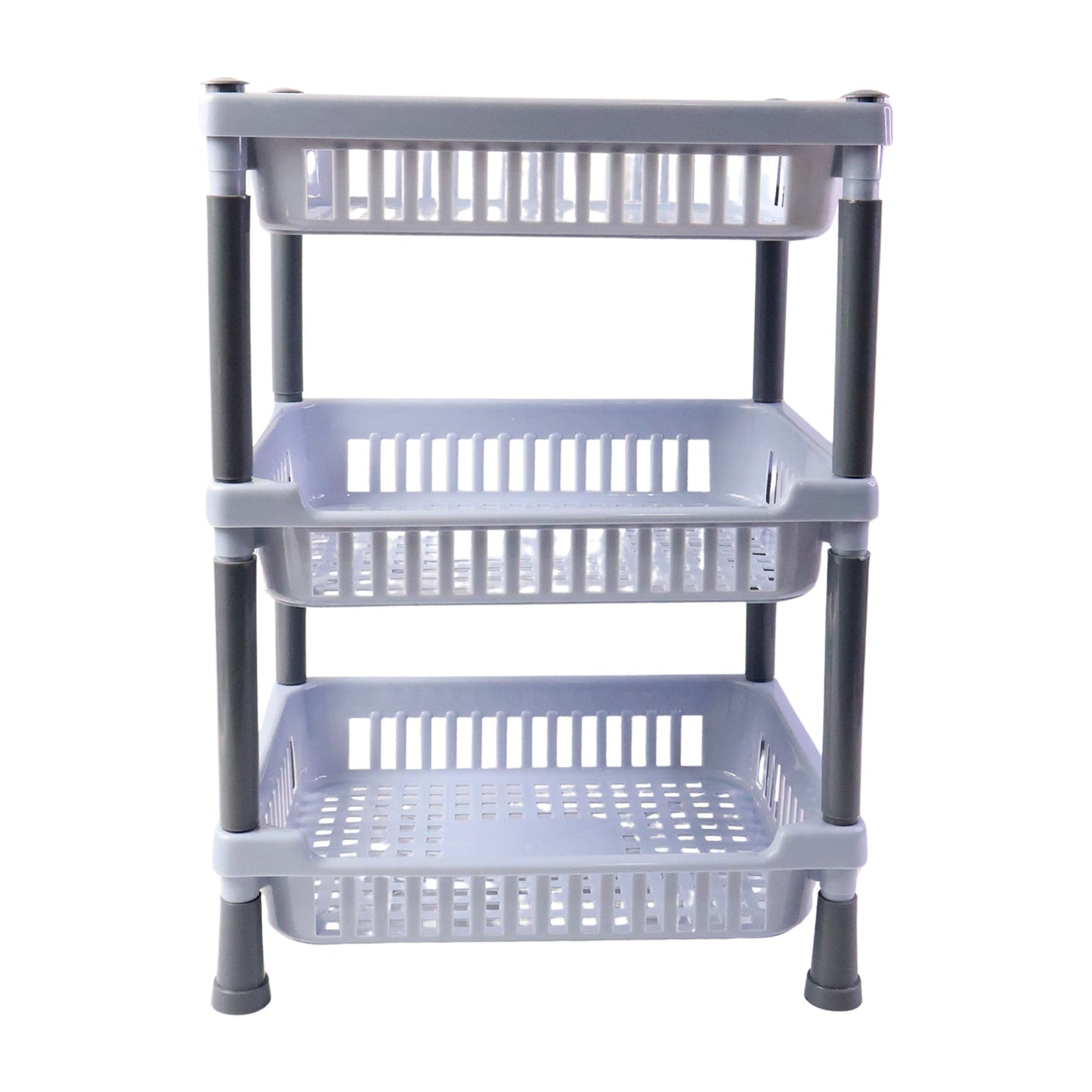 Stay Organized Kitchen Storage Basket Rack – 3-Layer