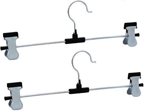Adjustable Stainless Steel Hangers – Clips, 12-Pack
